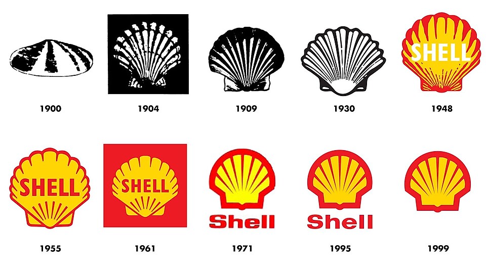 Wie sich das Shell Markenzeichen bis heute verändert hat.