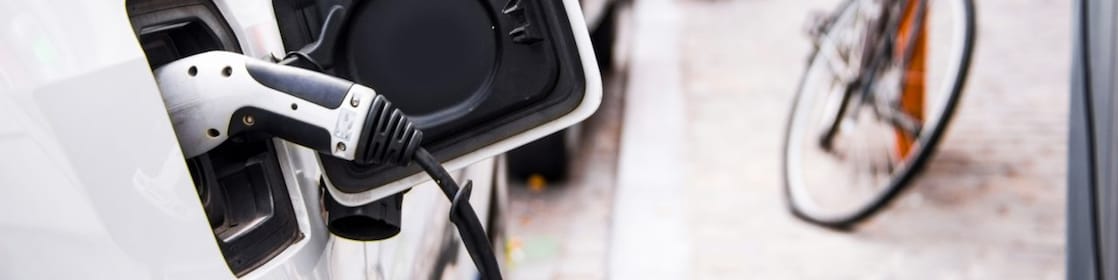 Ladestecker eines Elektroautos