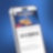 Handy mit Promo und EAN Code auf dem Screen vor blauem Hintergrund