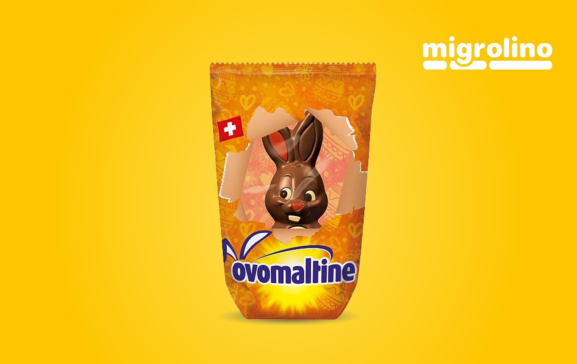 Ovomaltine Osterhase 70g für CHF 3.20