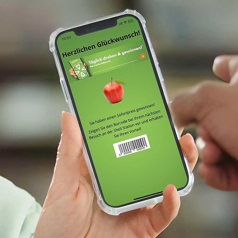 App Screen mit Promo Code