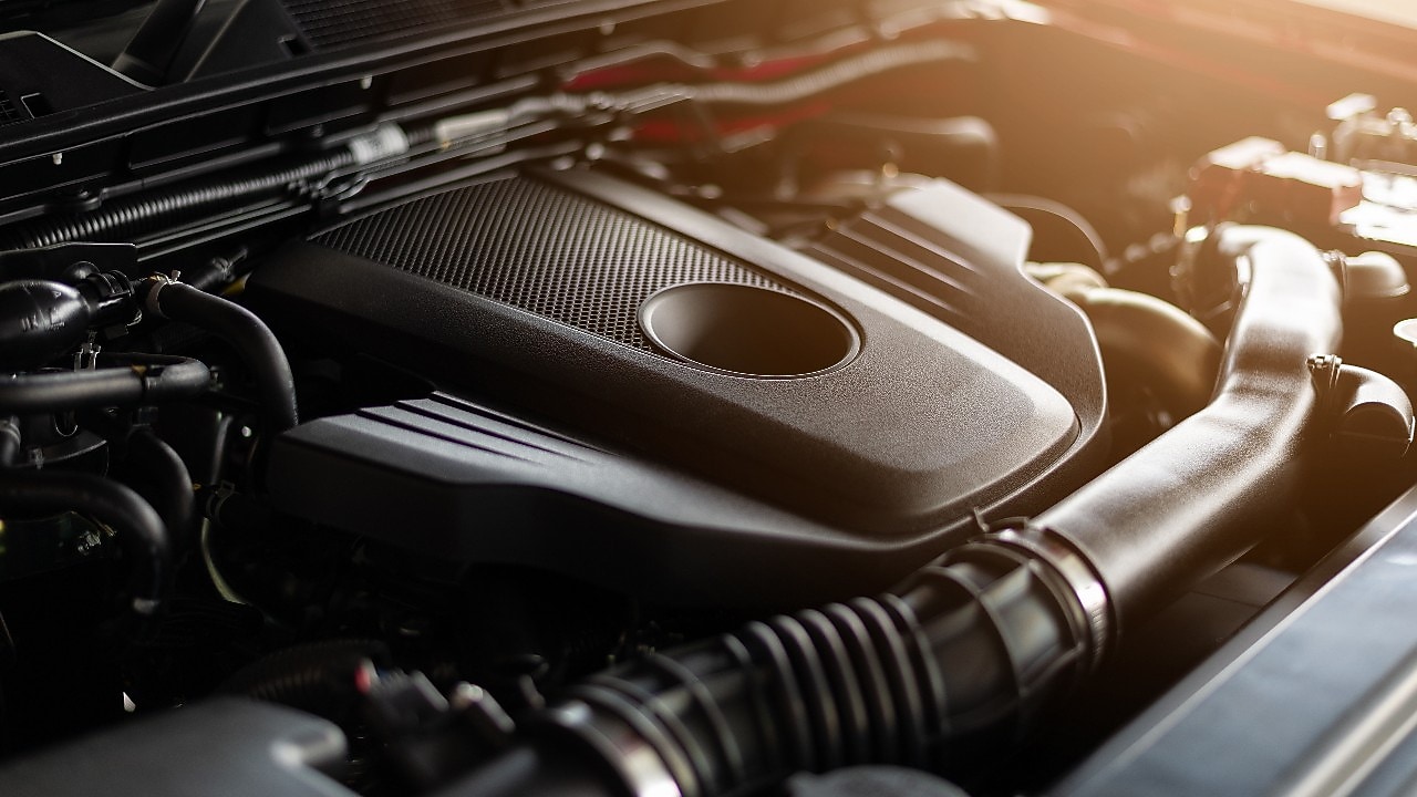 Ansicht eines Motorraums