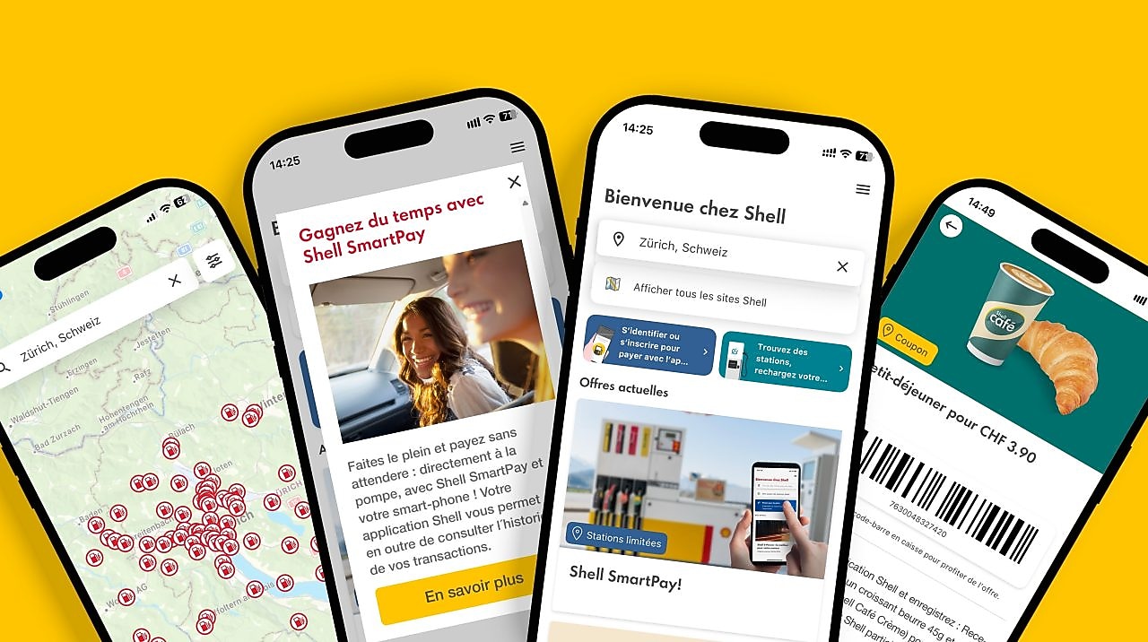 Utiliser l’application Shell et économiser | Shell en Suisse