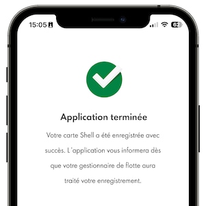 Capture d'écran de la Shell App