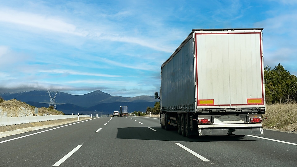 Truck driving in Spain