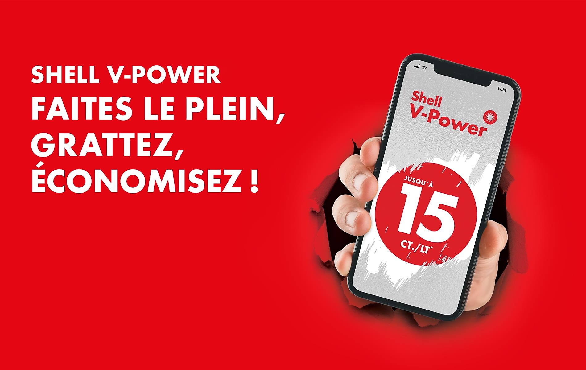 Faites le plein de V-Power, grattez, économisez!