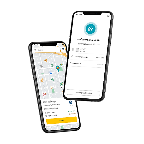 Smartphone mit Shell App
